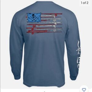 COPY - NWT L/S SALT LIFE - Fisherman’s Glory Men’s t-shirt size 2XL, Coastal bl…